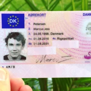 Buy a Danish driver's license on the web.