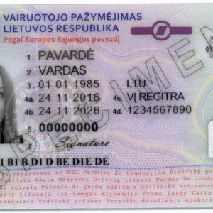 buy lithuanian drivers license without exam